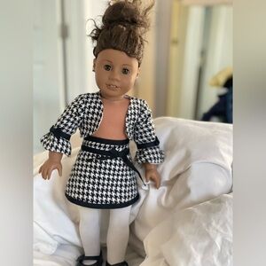Black and White Houndstooth Outfit with Shoes (AG Doll Not Included)